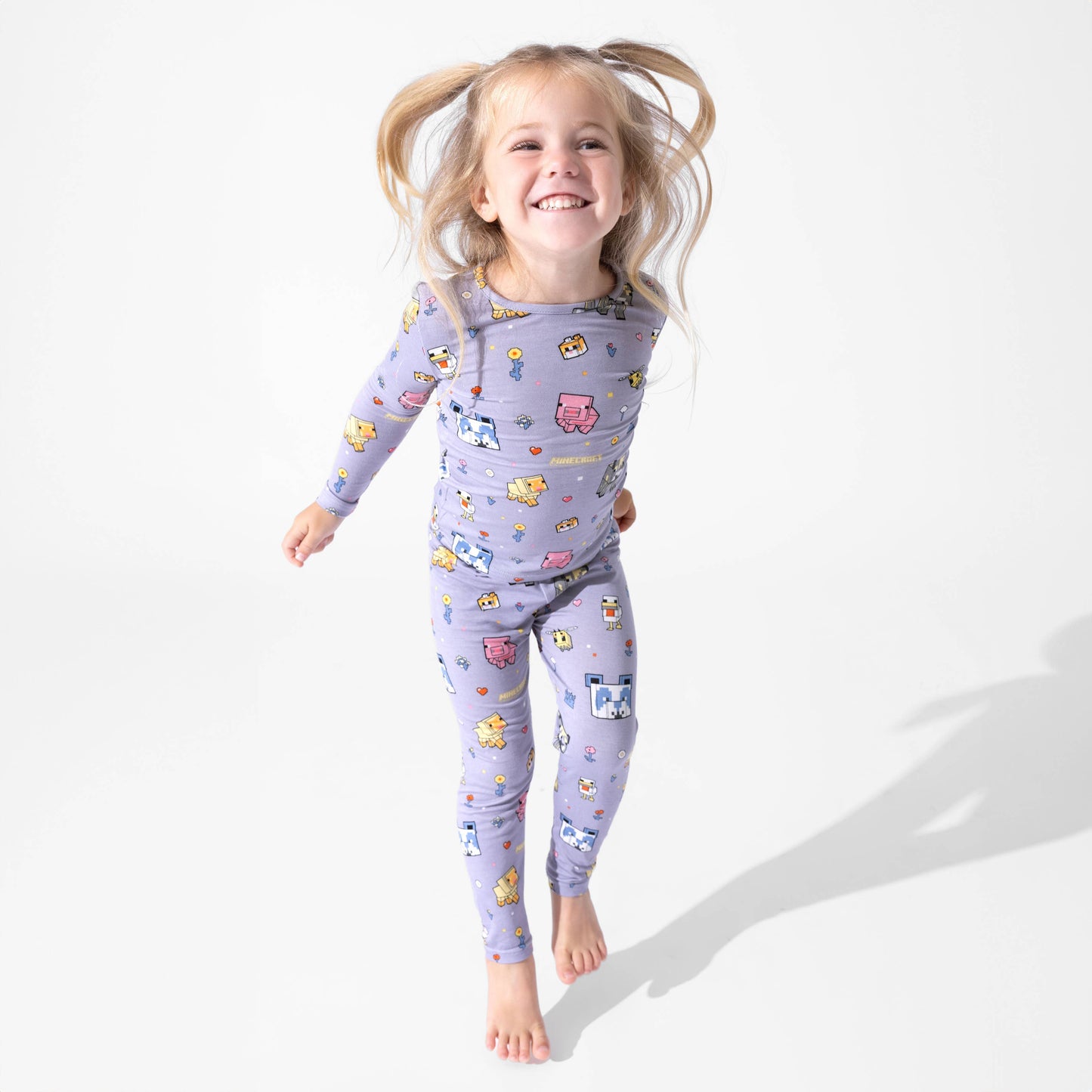 Minecraft Pixel Pals Bamboo Kids Pajamas