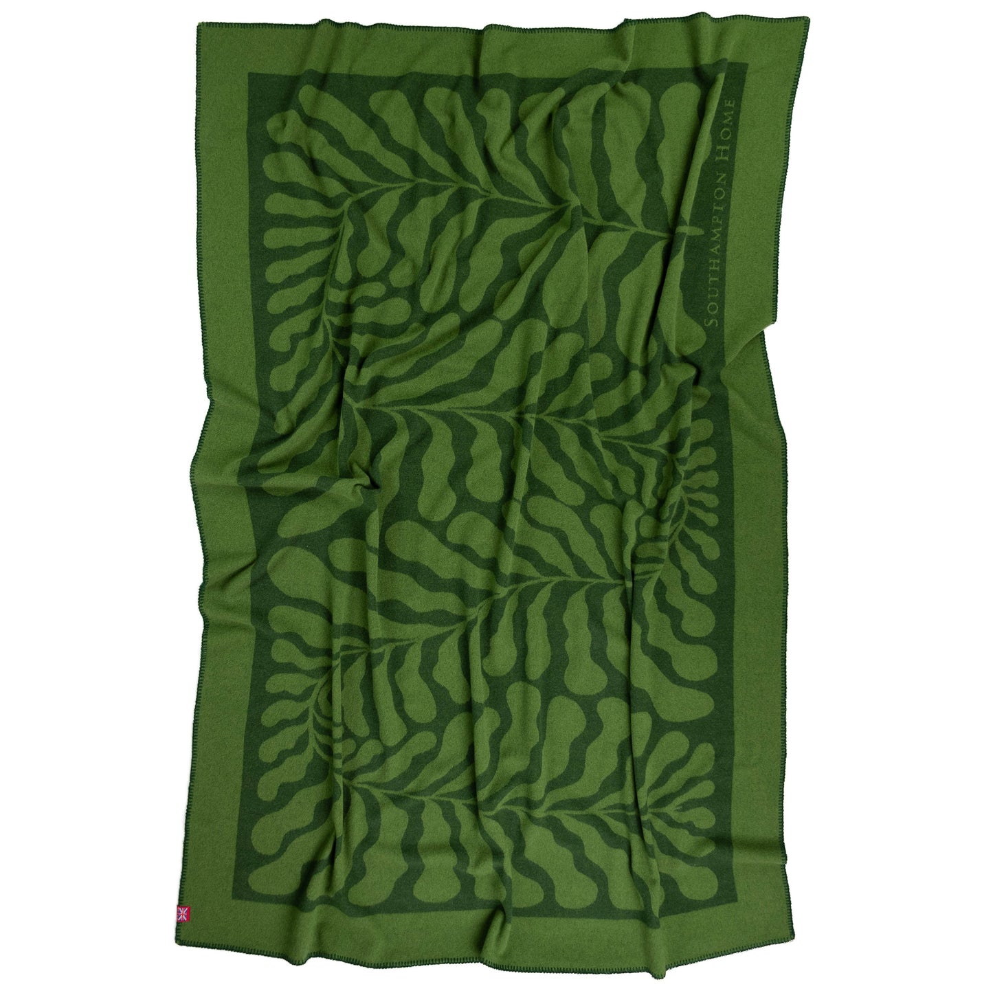 Southampton Home Merino Wool Fleece Throw - Leaf