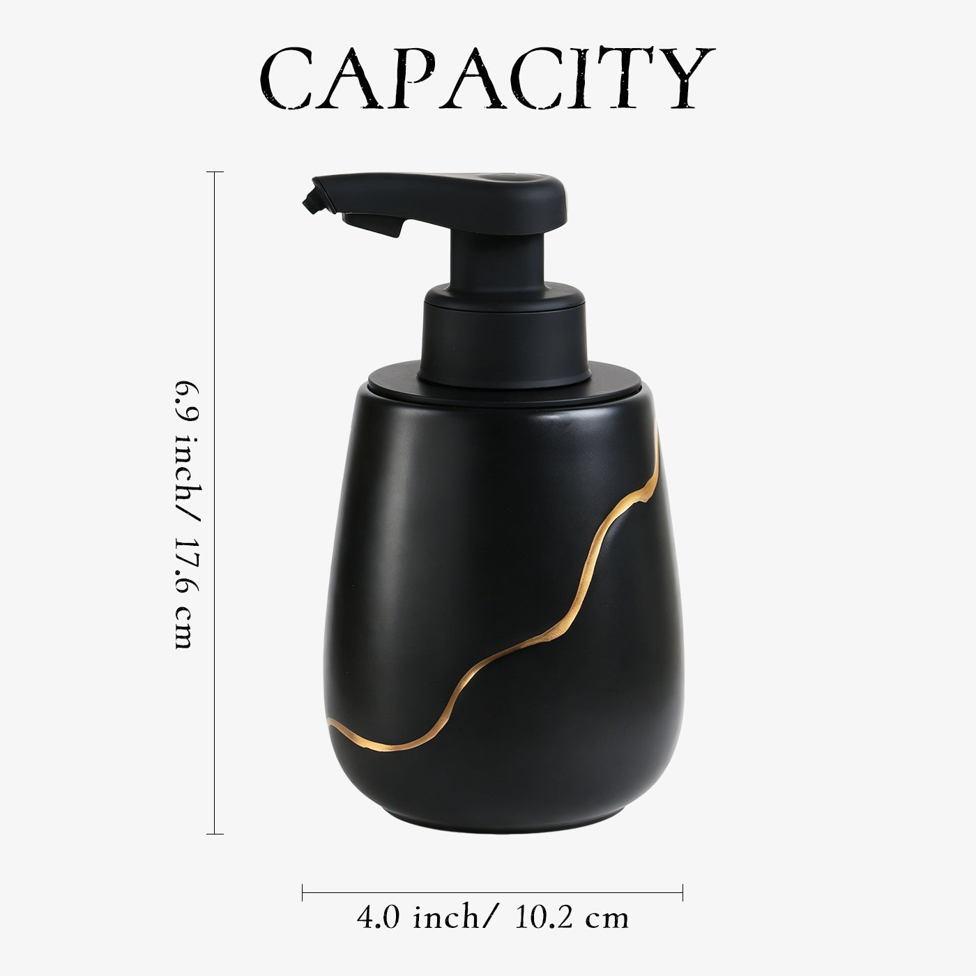 BosilunLife Nordic Garden Automatic Foaming Soap Dispenser Recycled Eco-Clay 18.94 oz