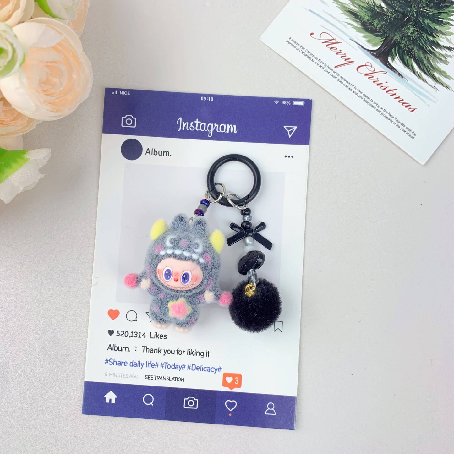 Labu Hot-Selling Cute Monster Keychain , holiday gifts