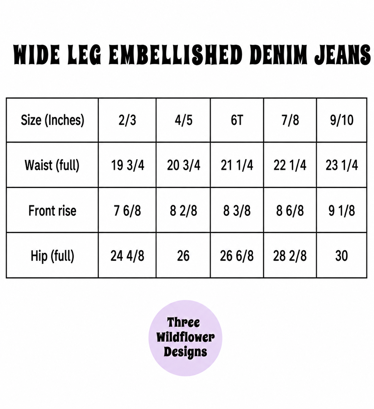 Wide Leg Gem Embellished Jeans