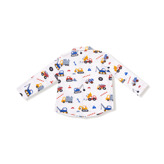 Long Sleeve Polo with Full Front Placket