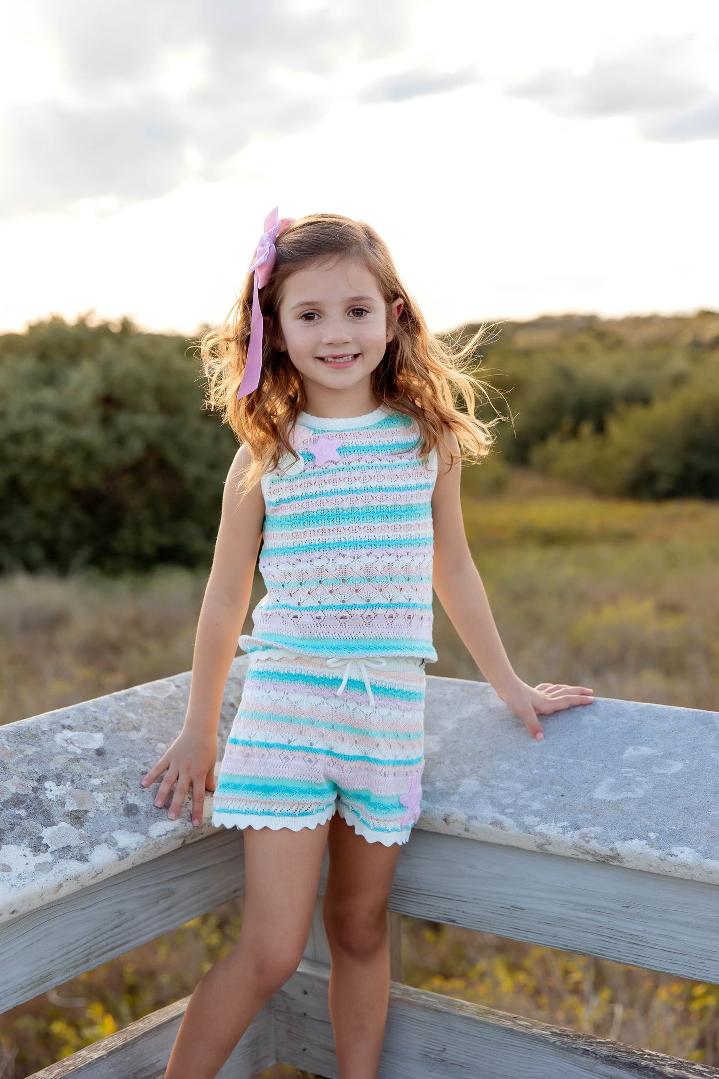 Seashore Stripe Knit Tank