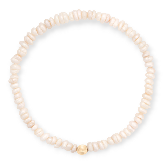 freshwater pearl stretch bracelet