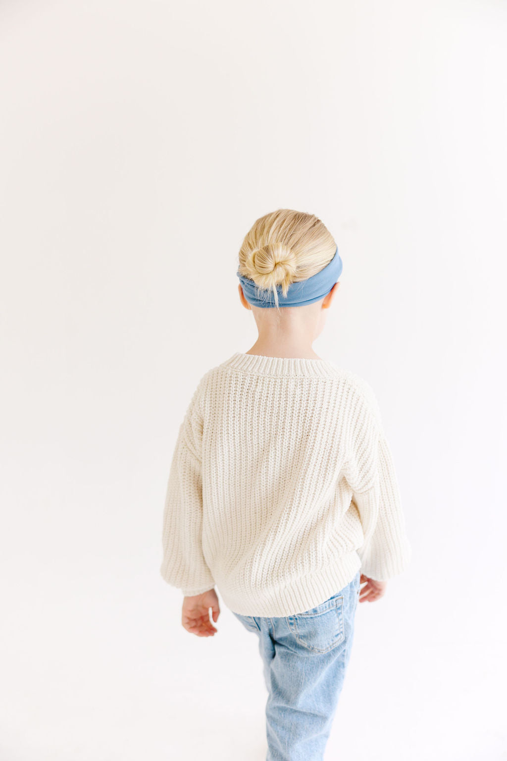 White Solid Twisted Turban for Girls & Adults