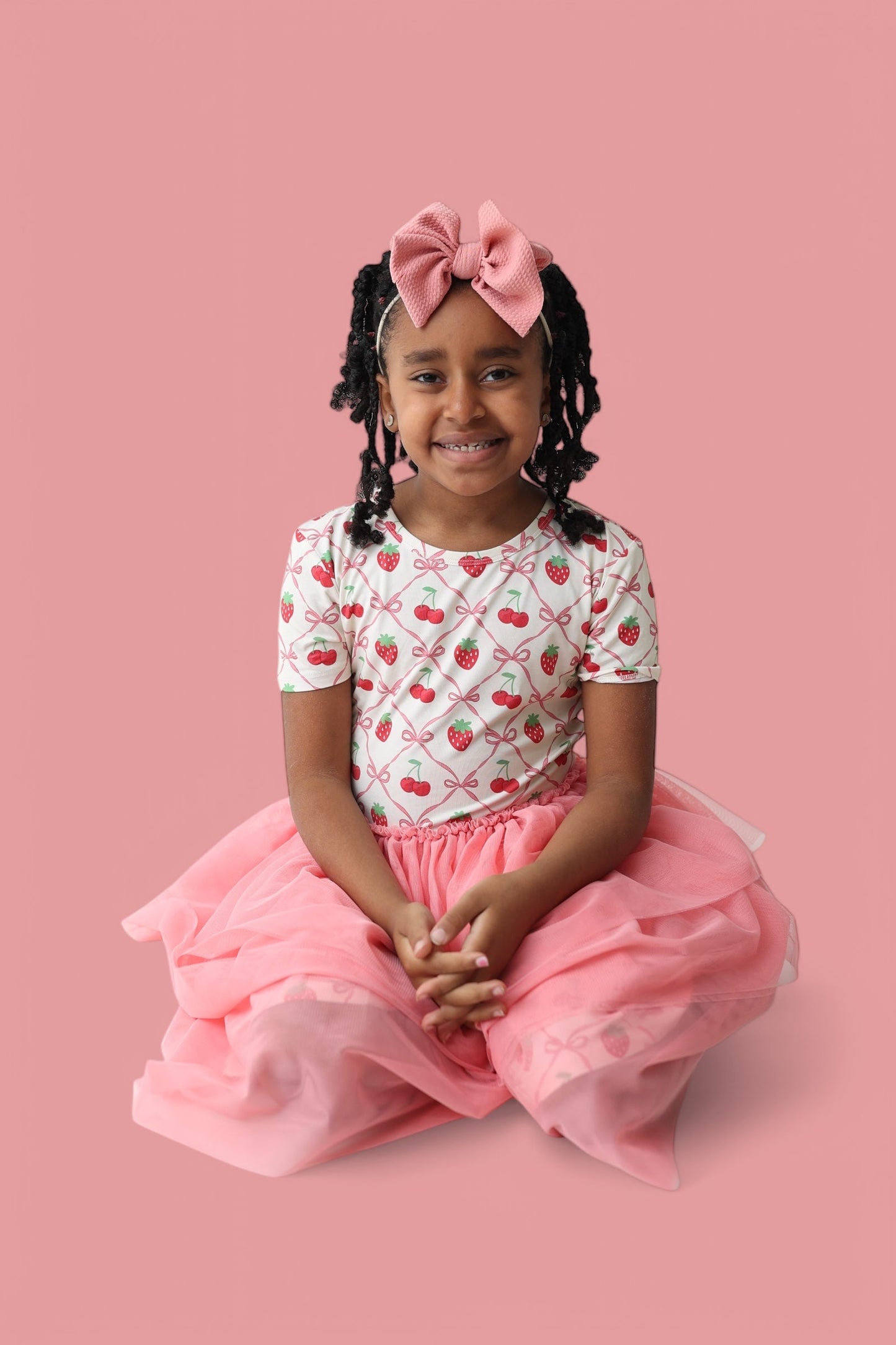 CHERRY BOW BERRY DREAM TUTU DRESS