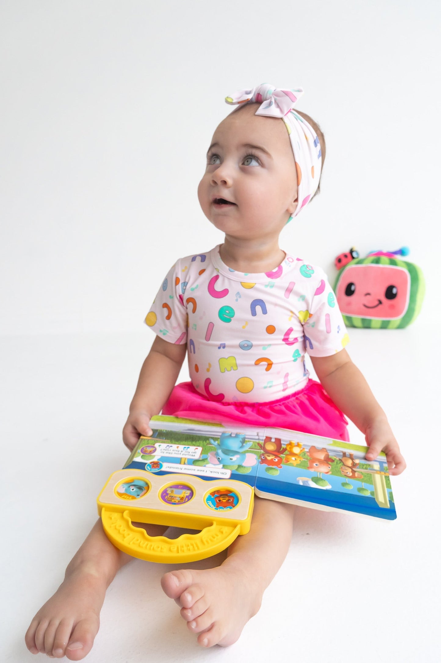 Dream Big Little Co x CoComelon ALPHABET DREAM TUTU SHORT SLEEVE BODYSUIT DRESS