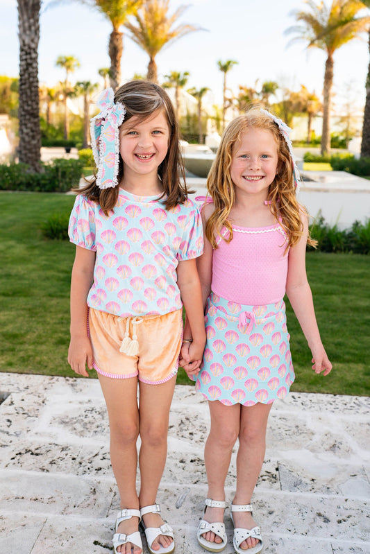 Serene Seashell Shirt & Short Set