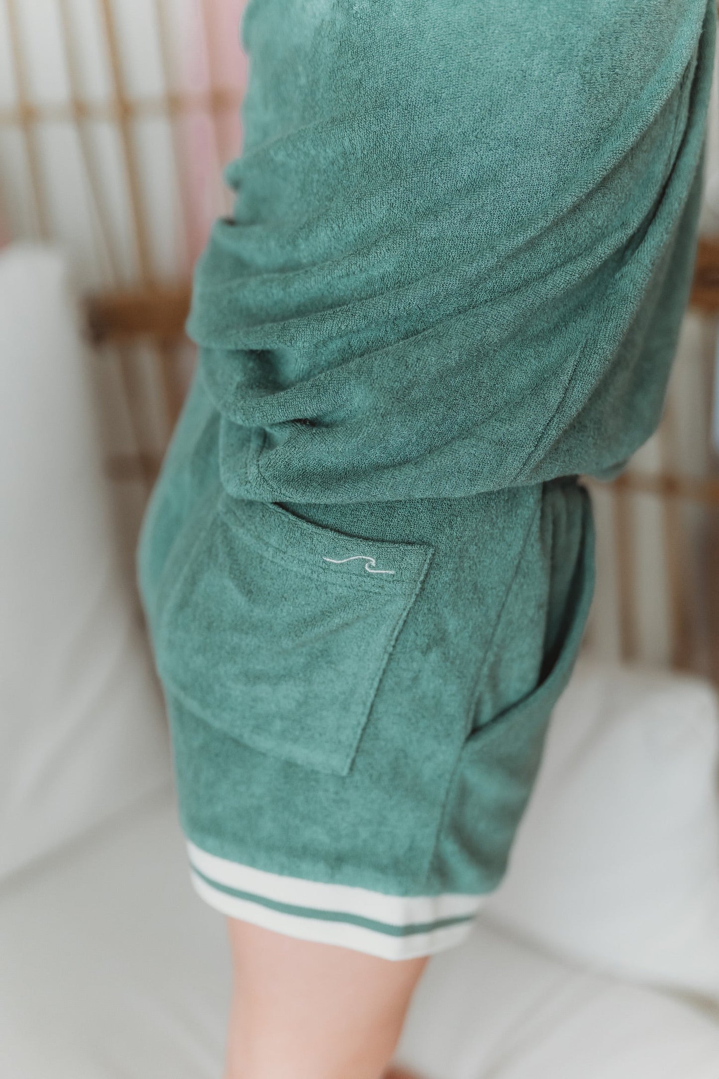 Lanier Bamboo Terry Set - Emerald