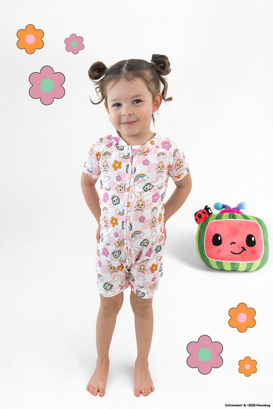 Dream Big Little Co x CoComelon JJ RAINBOW CHECKERS DREAM SHORTIE