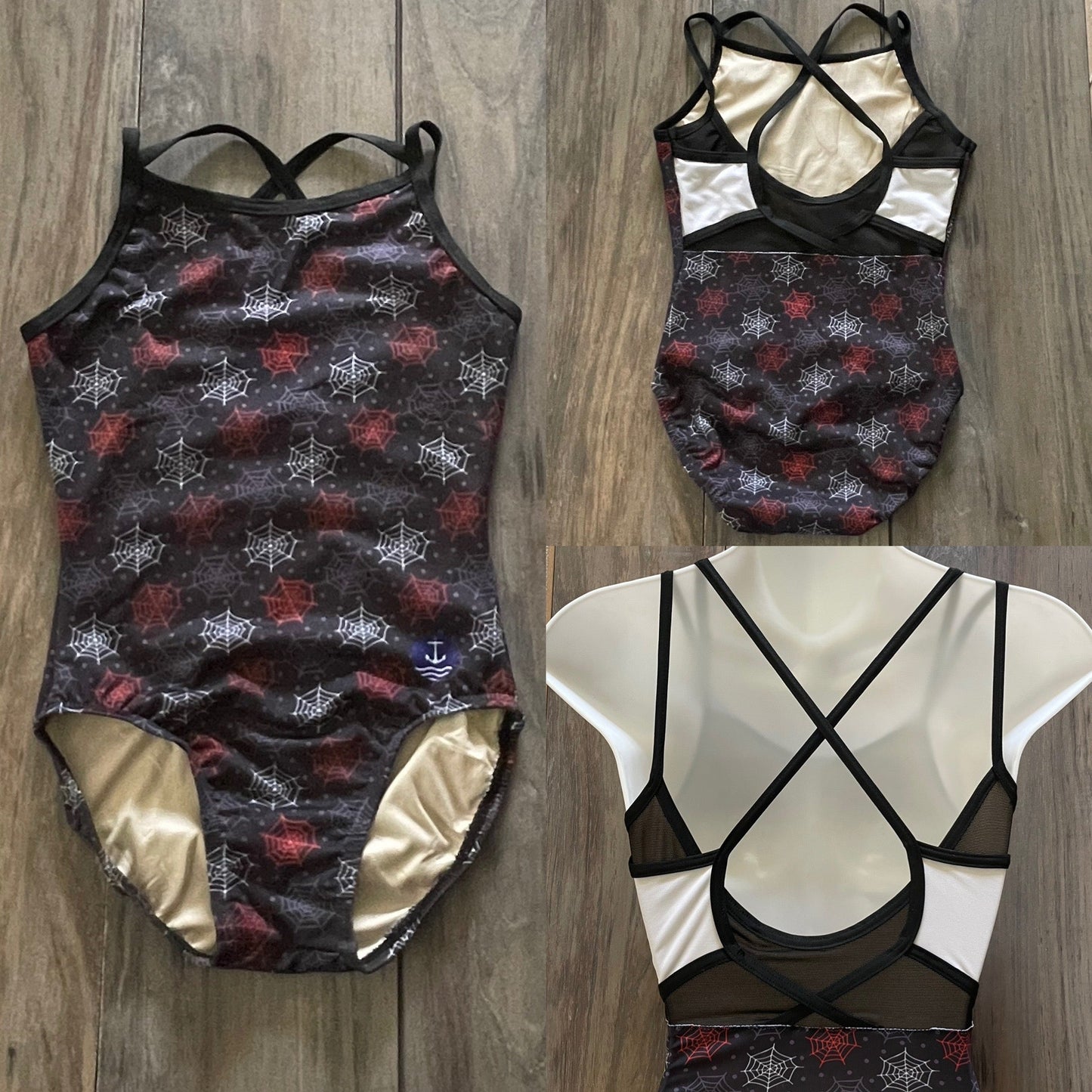 Spooky Spiderwebs  Leotard