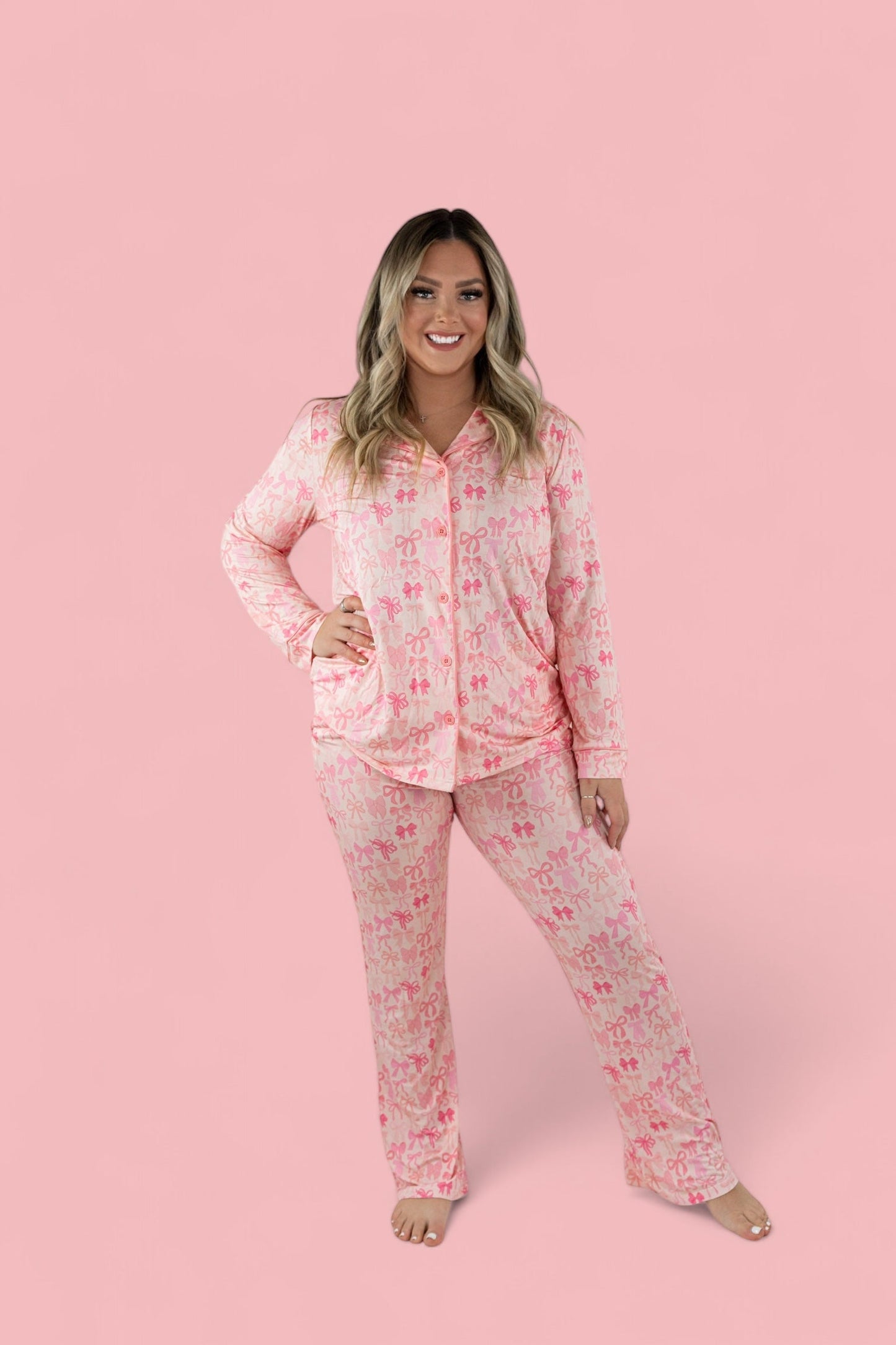 BLISSFUL BOWS WOMEN’S RELAXED FLARE DREAM SET