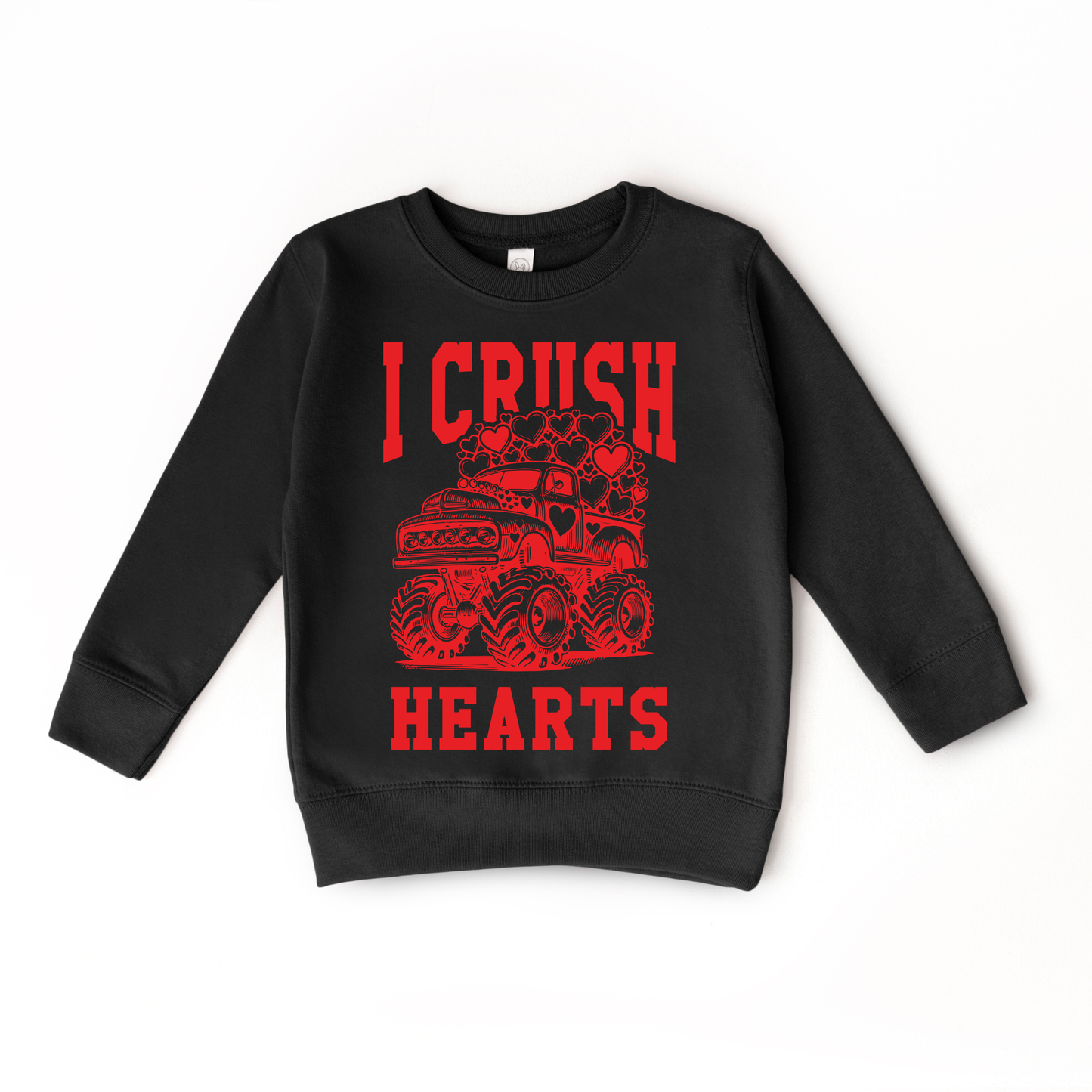 I Crush Hearts Monster Truck Sweater