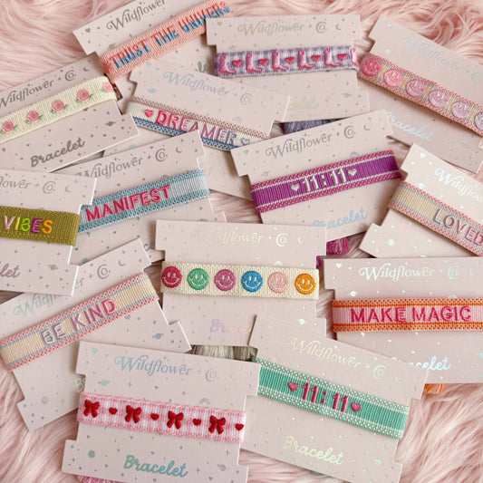 Embroidered Friendship Bracelets