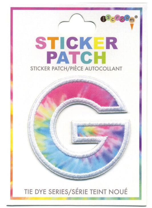 G Tie Dye Sticker Patch