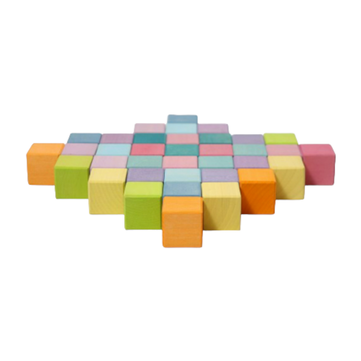 36-Piece Mosaic Building Blocks – Pastel (Stained)