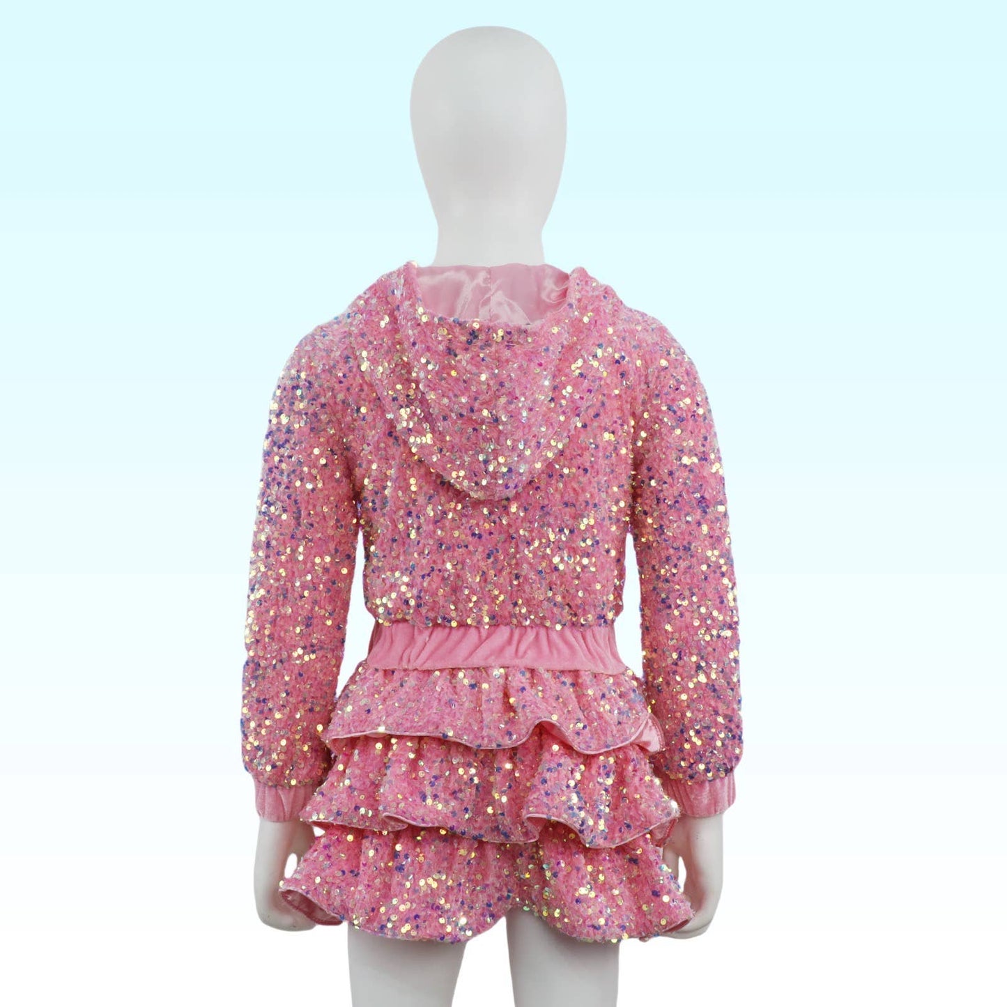 Pink Sequin Two Piece Set 