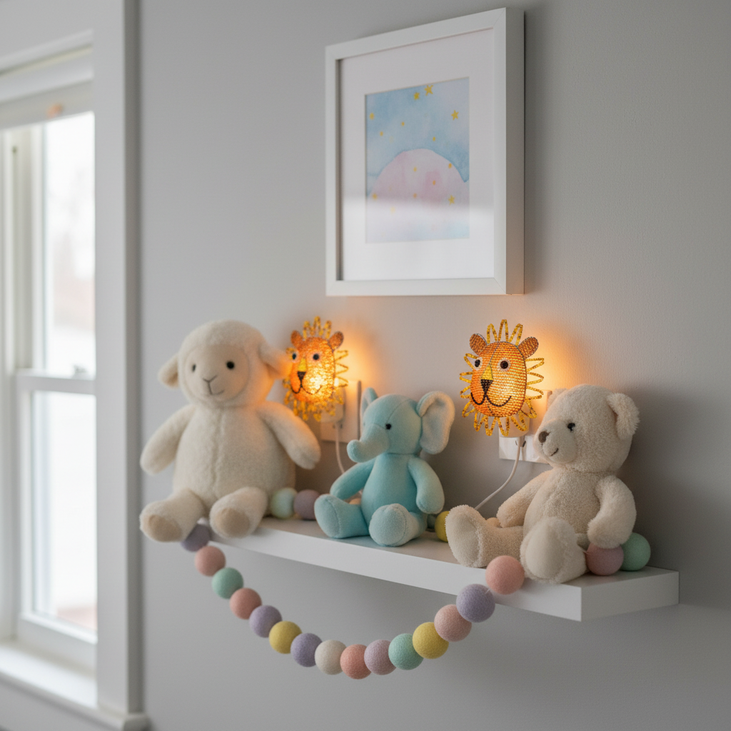 Night Light, Lion (Set of 2)