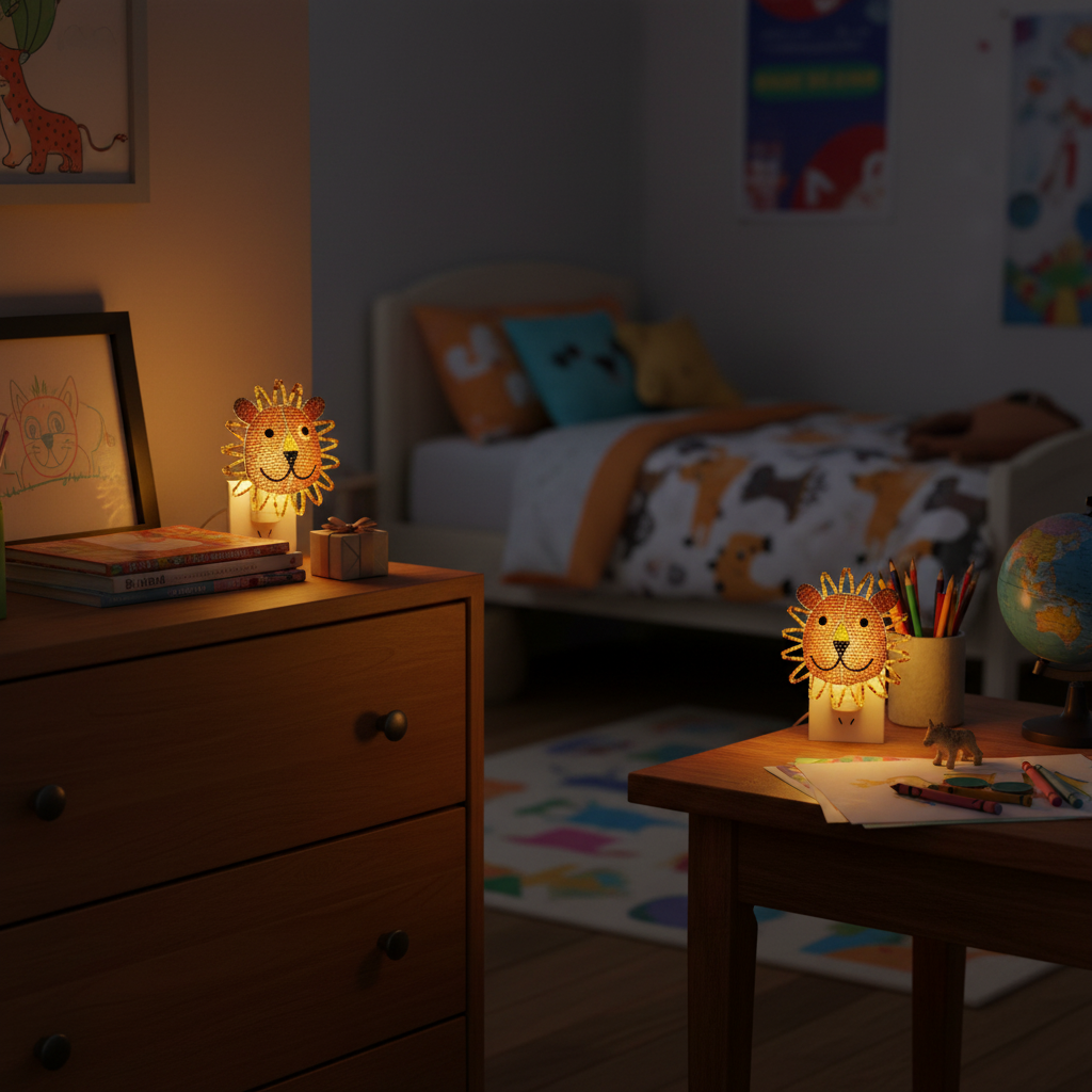 Night Light, Lion (Set of 2)