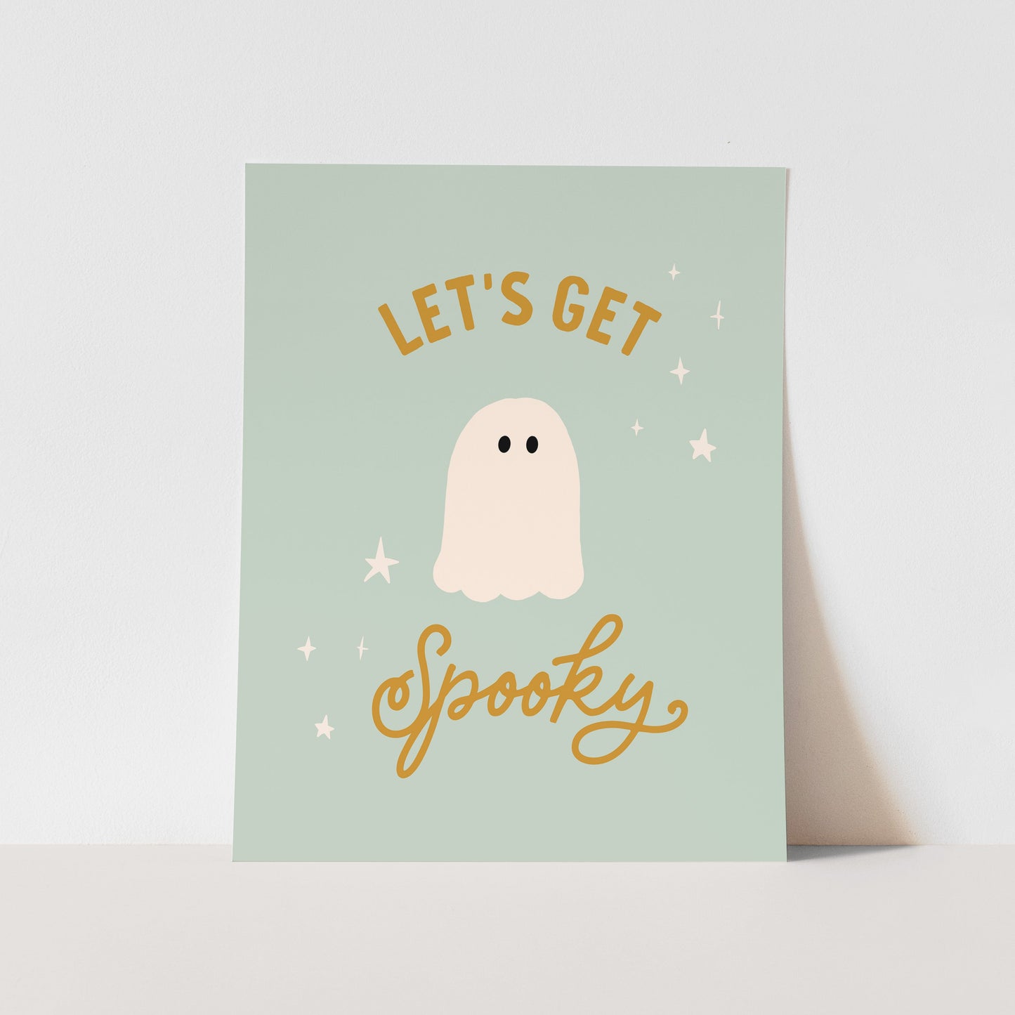 {Blue} Let's Get Spooky Art Print