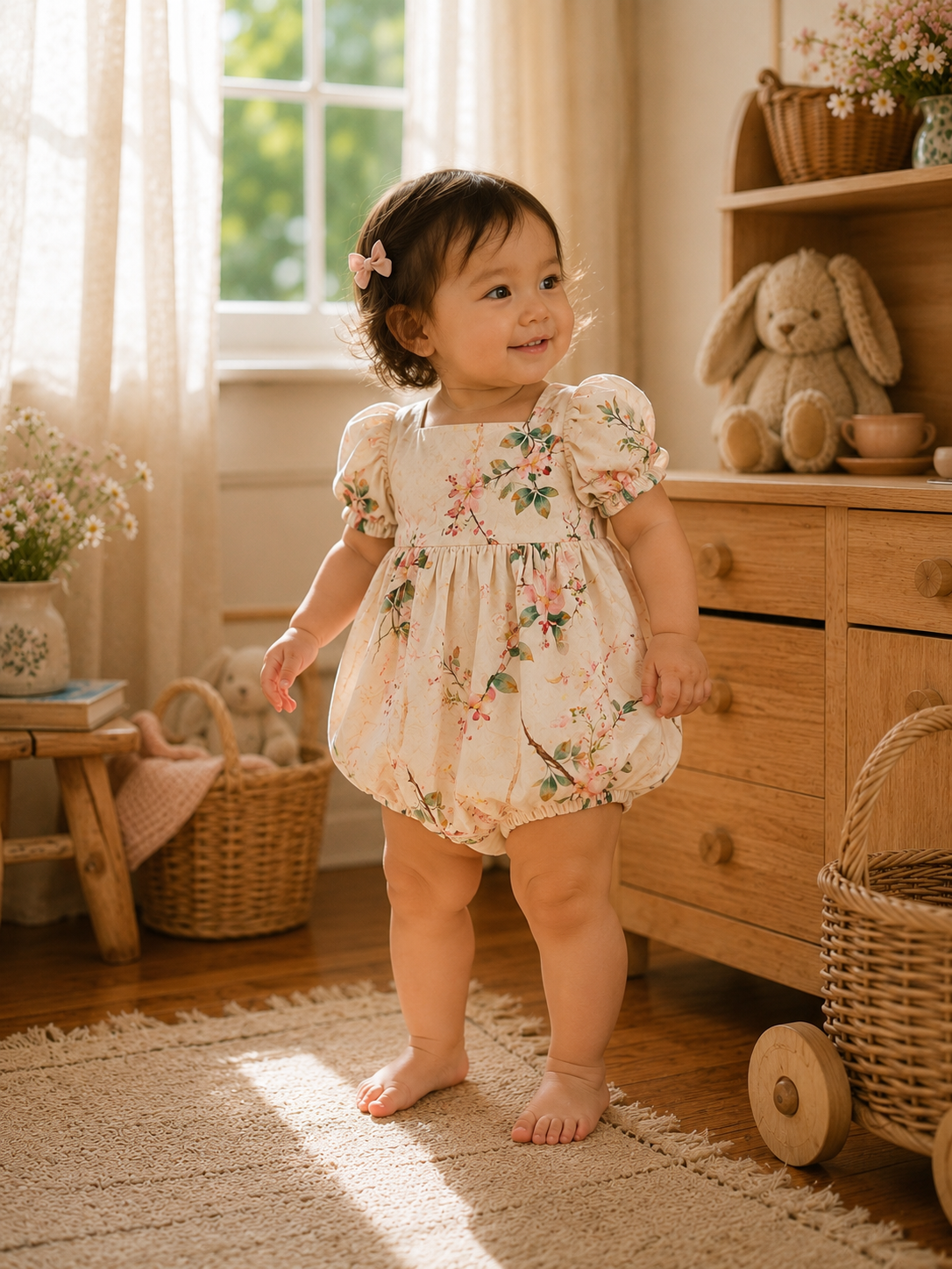 Elodie Bubble-Ivory Botanical
