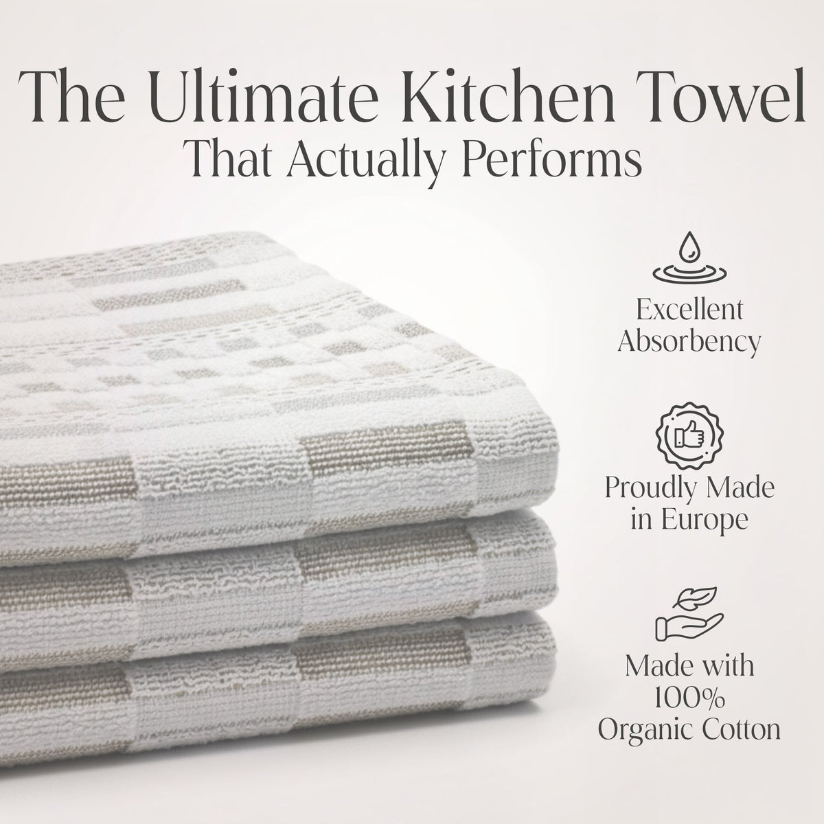 100% Organic Cotton Kitchen Towels