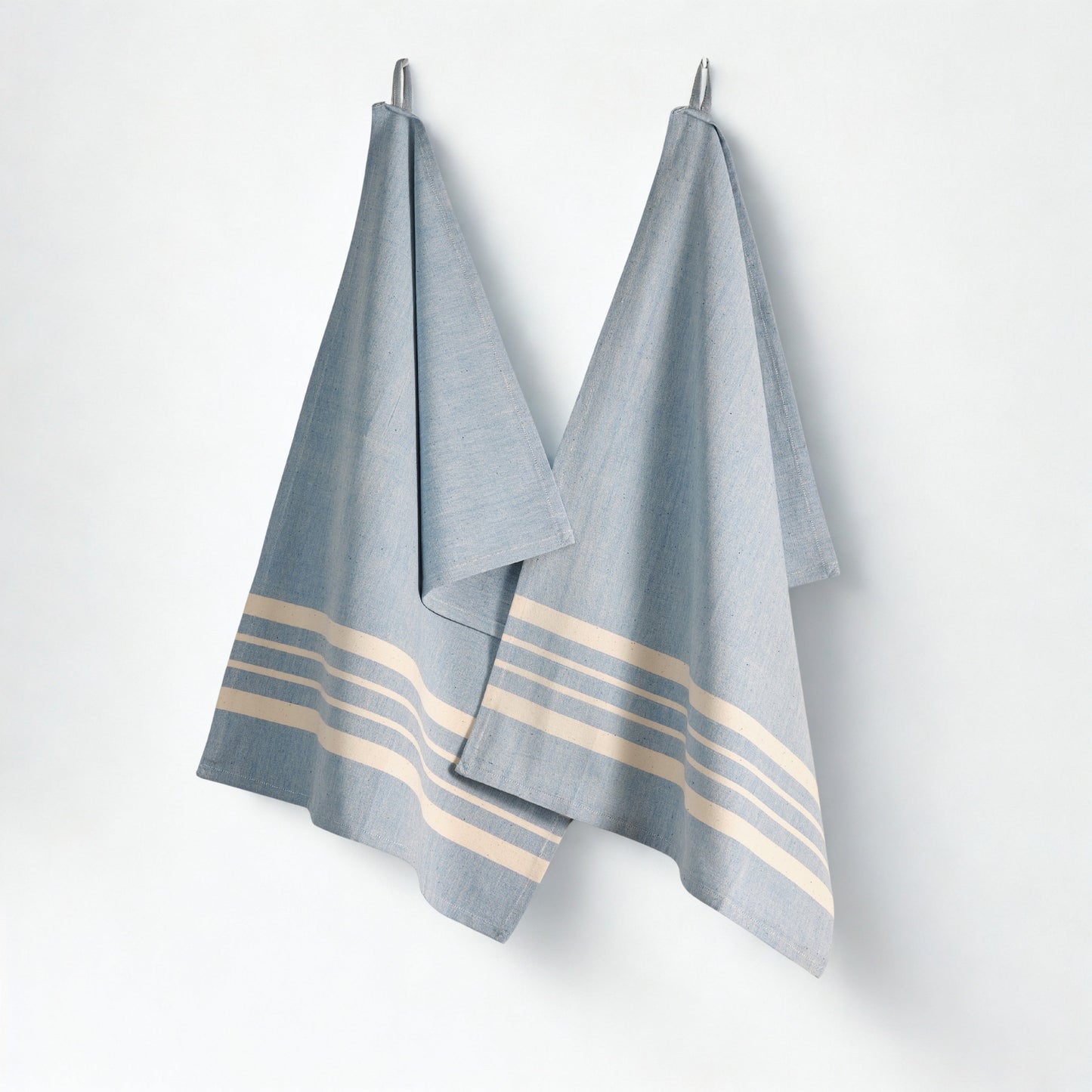 HORIZON - Set of 2. Handwoven Kitchen Towels - Cotton - Fair Trade - Artisan Made