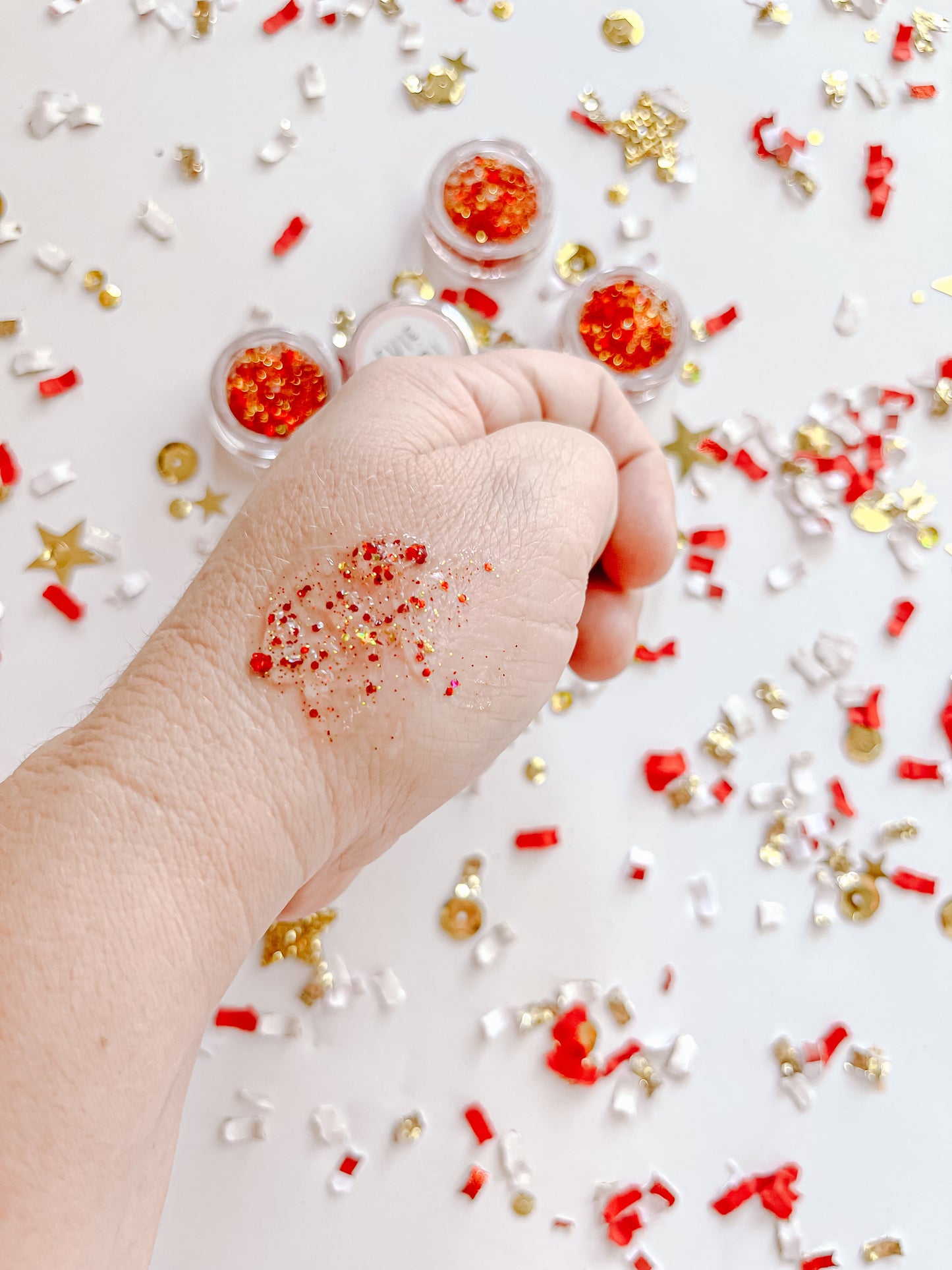 Game Day red Glitter