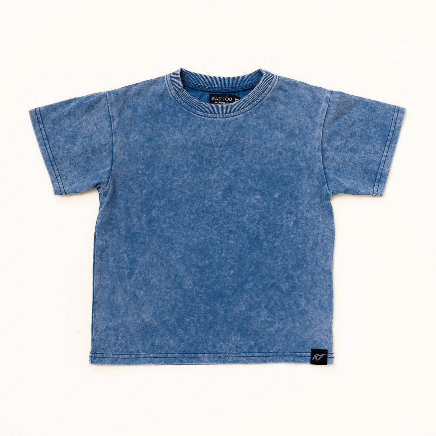 STONE WASH TEE - VINTAGE BLUE