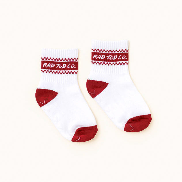 VINTAGE RED CREW TODDLER SOCKS