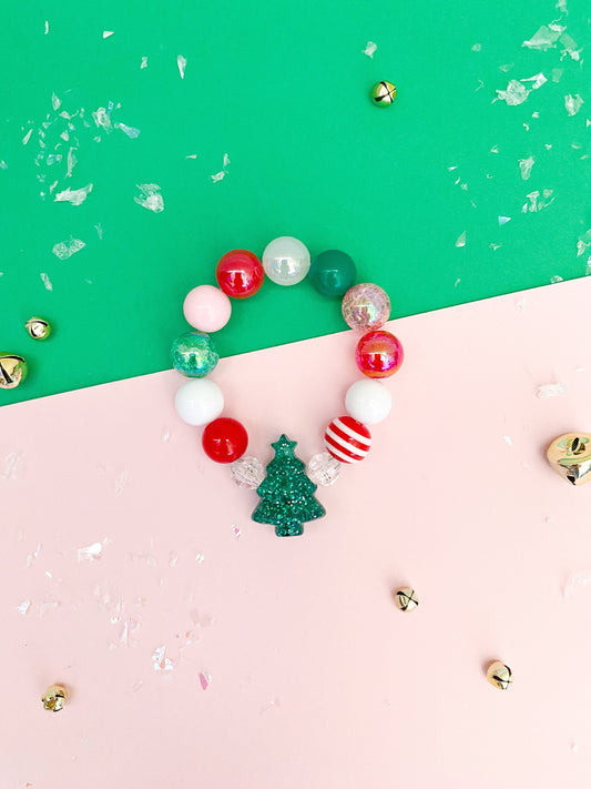 Christmas Glitter Tree Bracelet