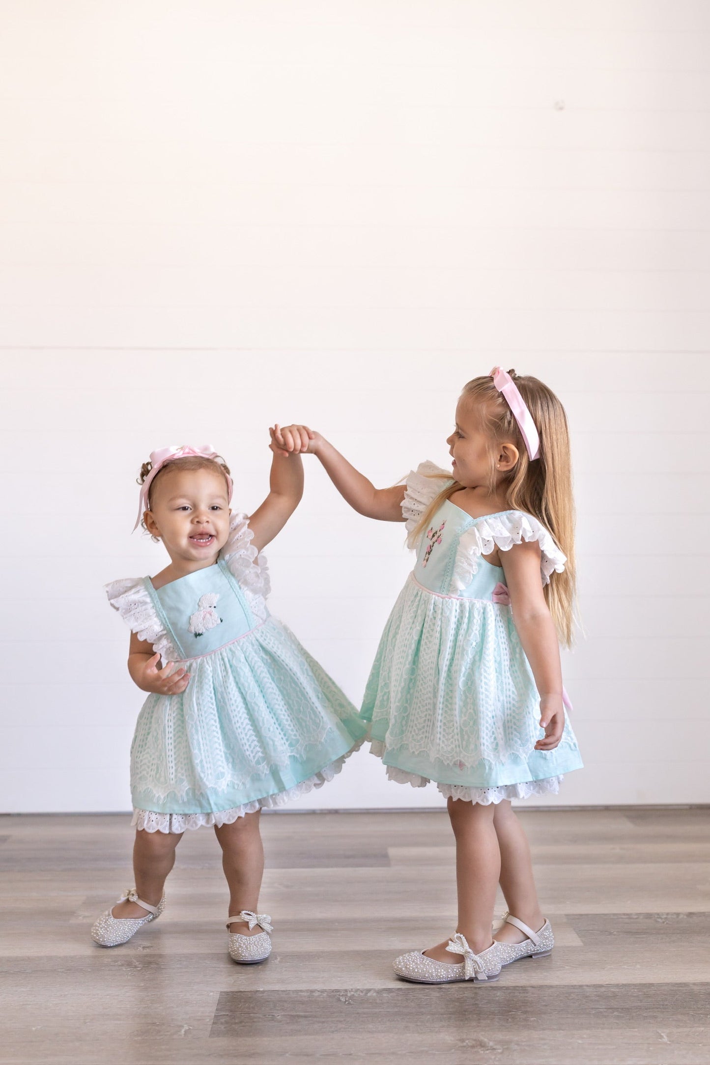 Vintage Lamb Dress or Tunic Set ~ Mint