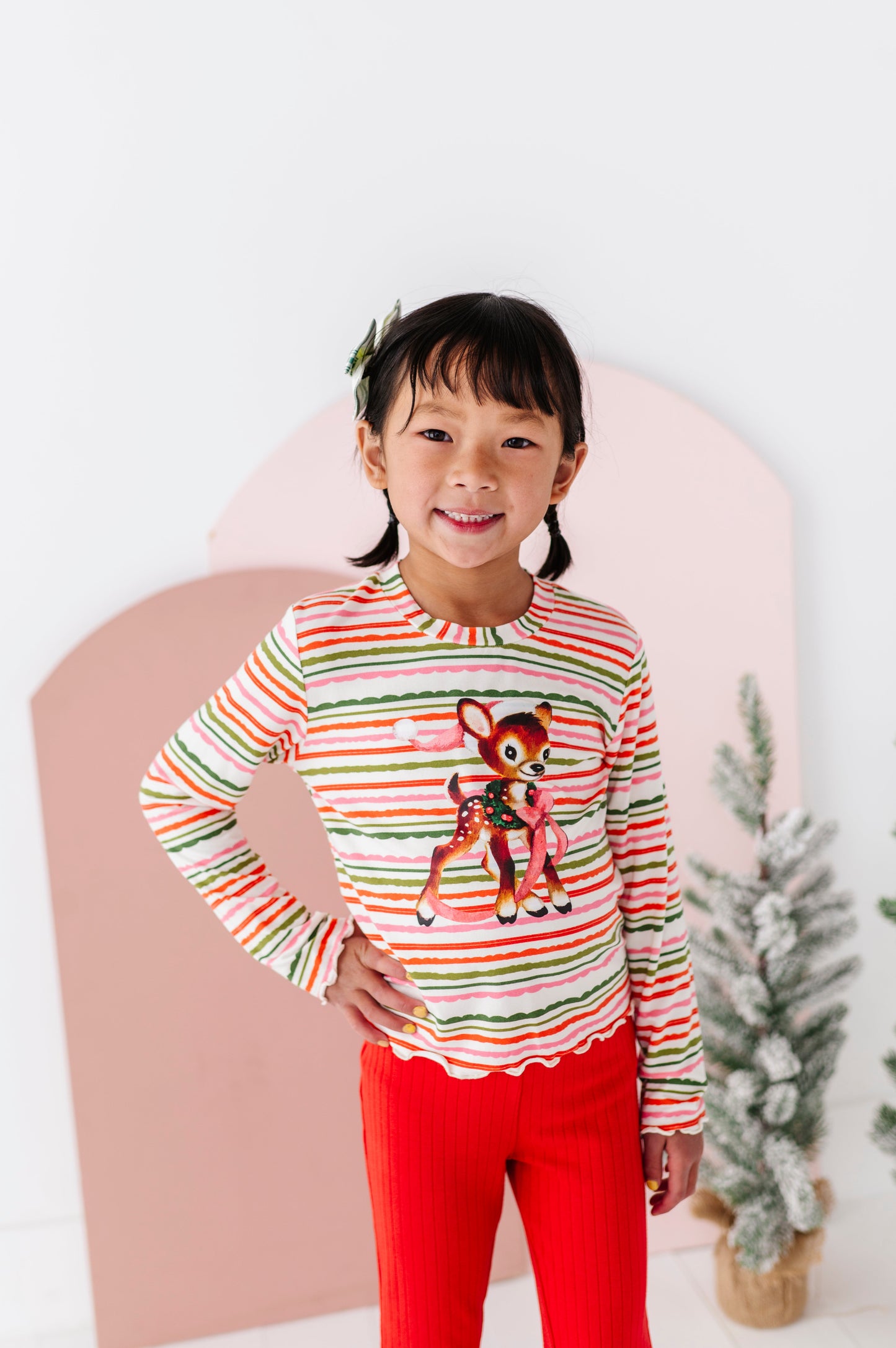 Vintage Reindeer | Bamboo Long Sleeve Shirt