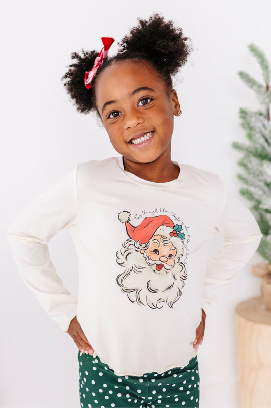 Jolly Santa | Bamboo Long Sleeve Shirt