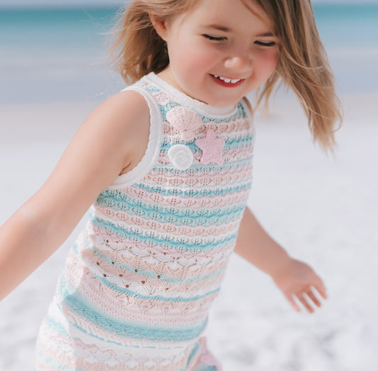 Seashore Stripe Knit Tank