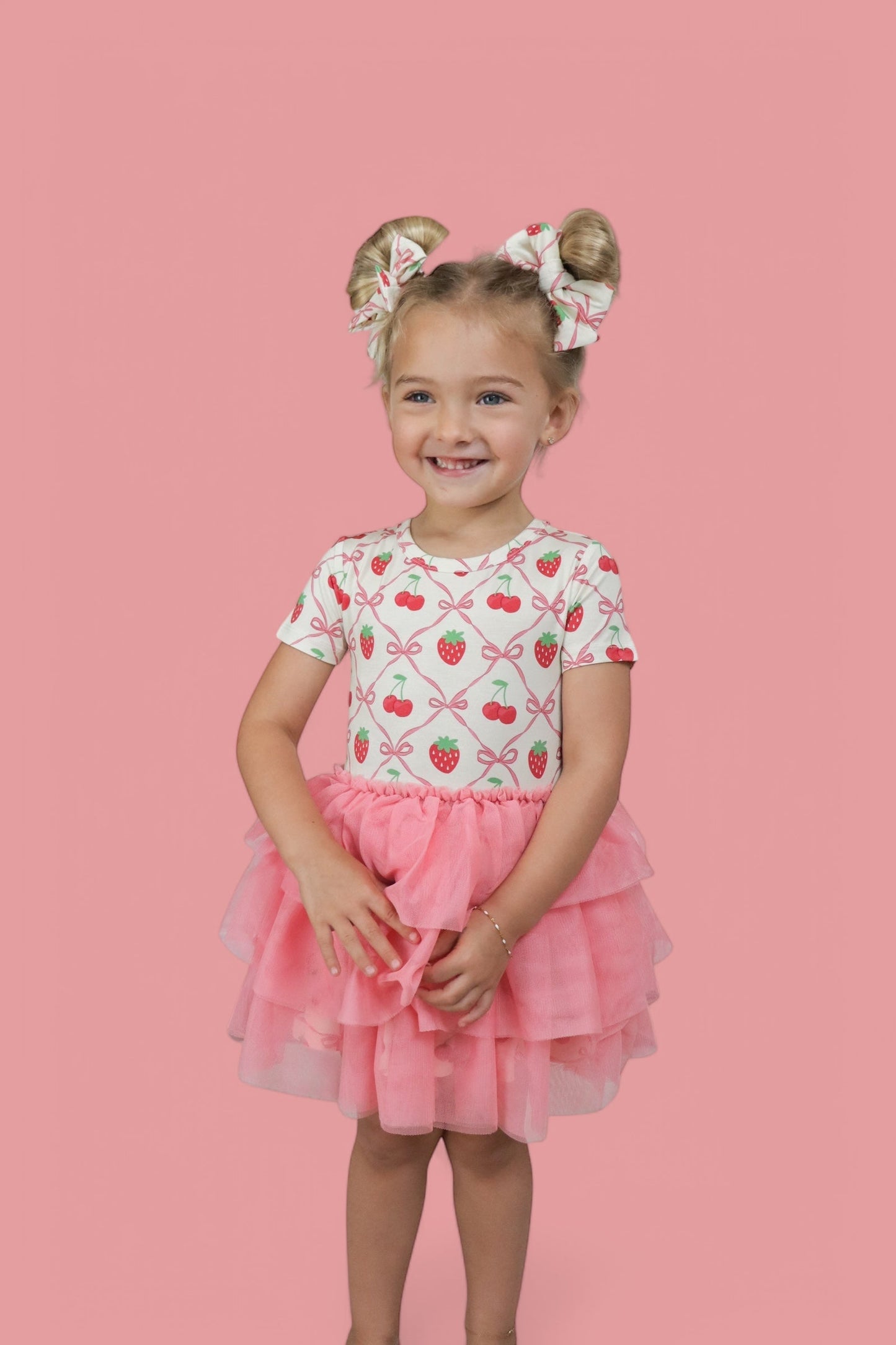 CHERRY BOW BERRY DREAM BOW HAIR CLIPS