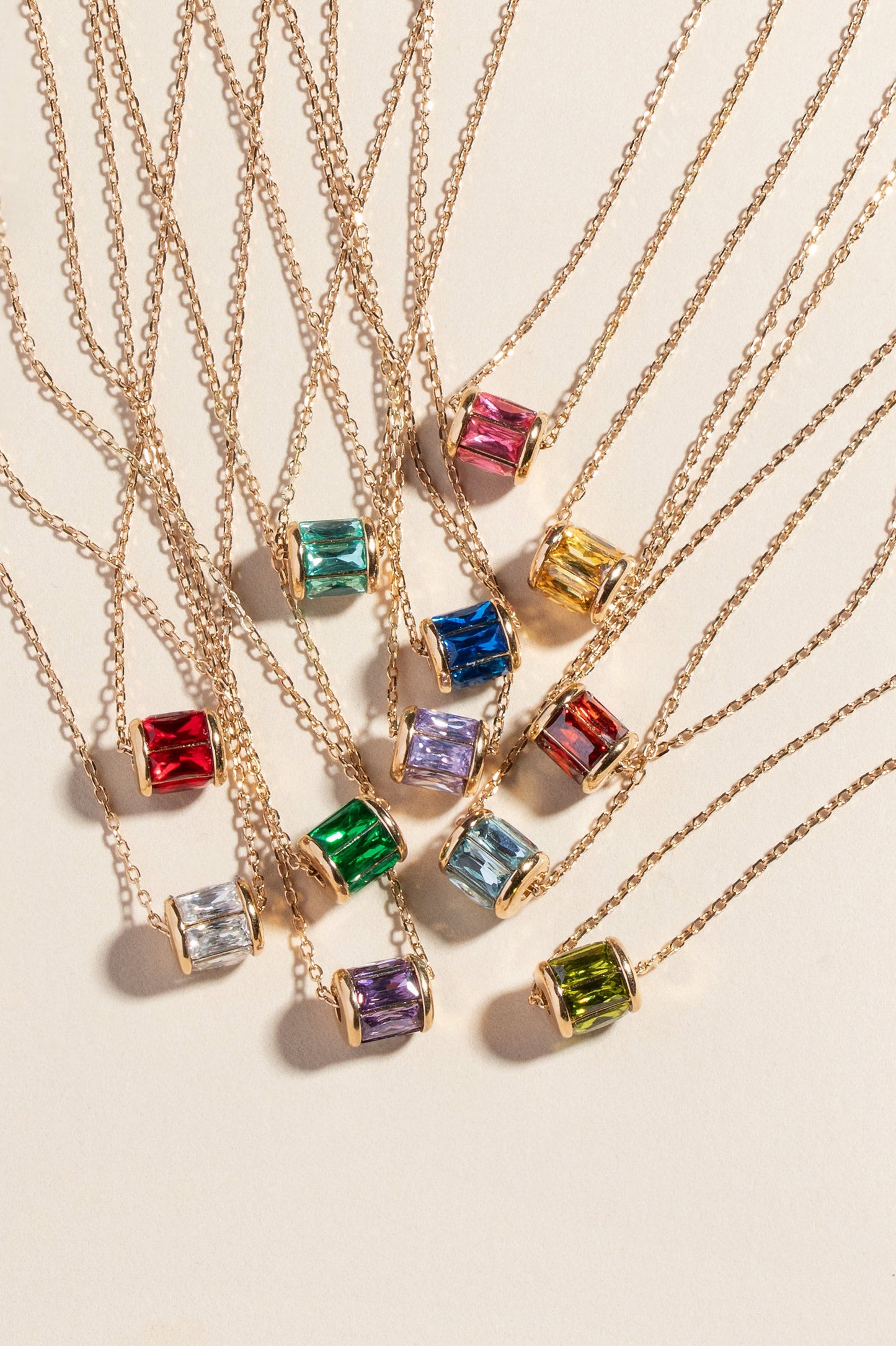January Birthstone Precious Pendant Necklace