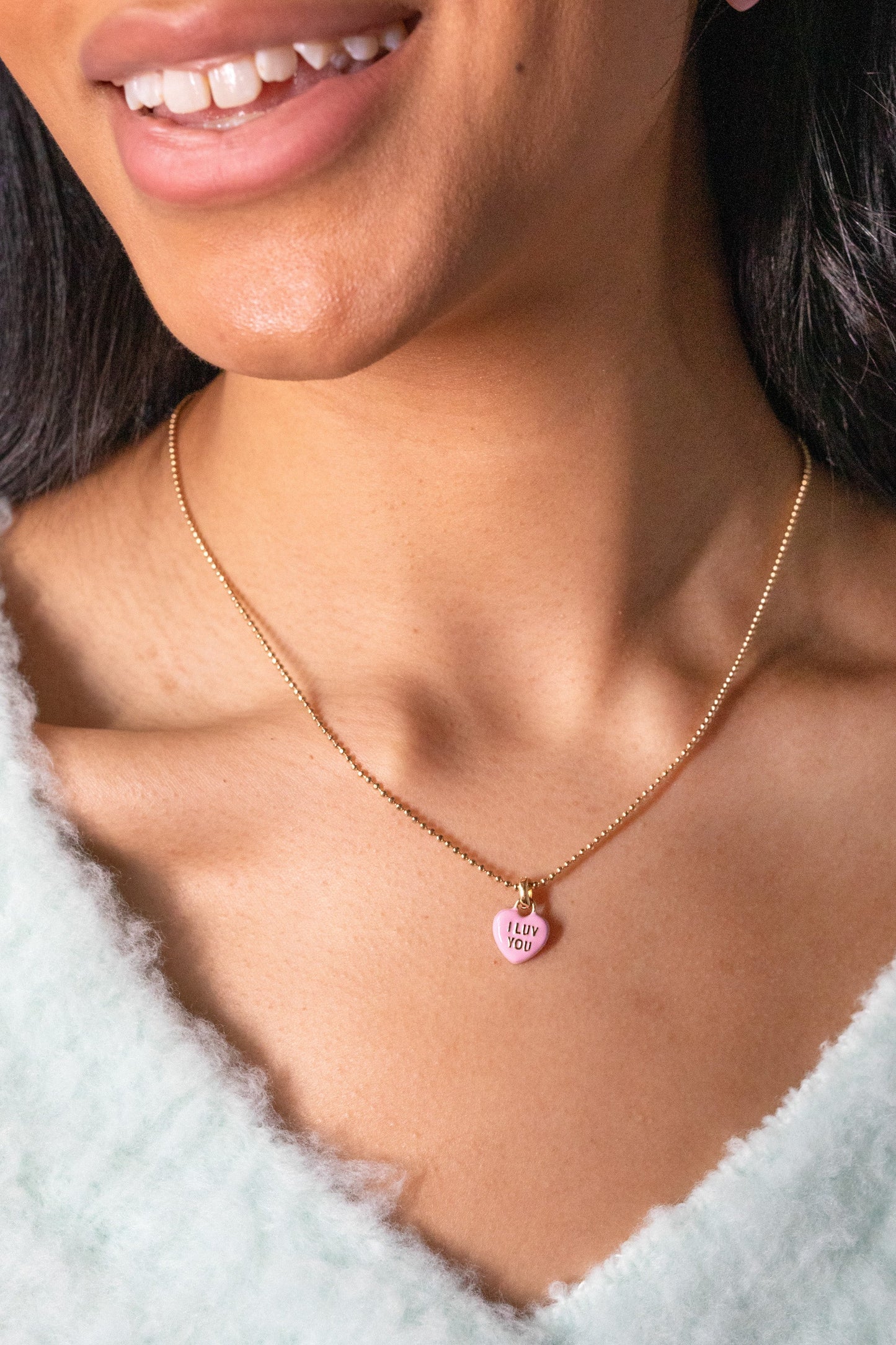 Sweethearts® 'I Luv You' Charm Necklace