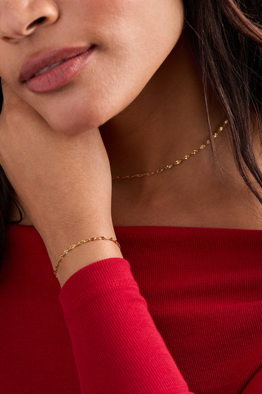 Multi Faceted Chain Necklace