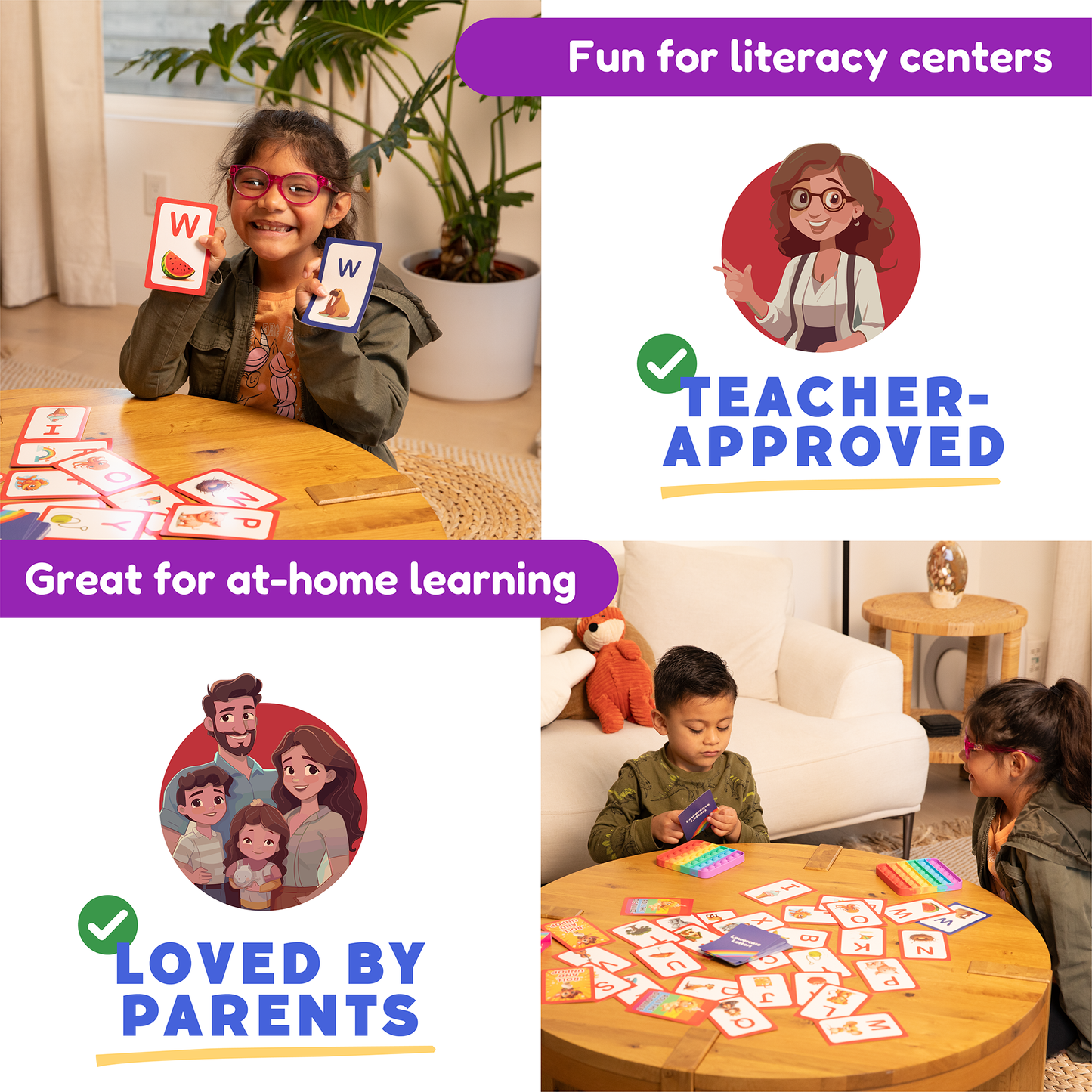ABC Learn Uppercase & Lowercase Letters Card Pack