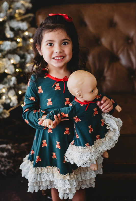 *PREORDER* Beary Merry Gown and Bloomers