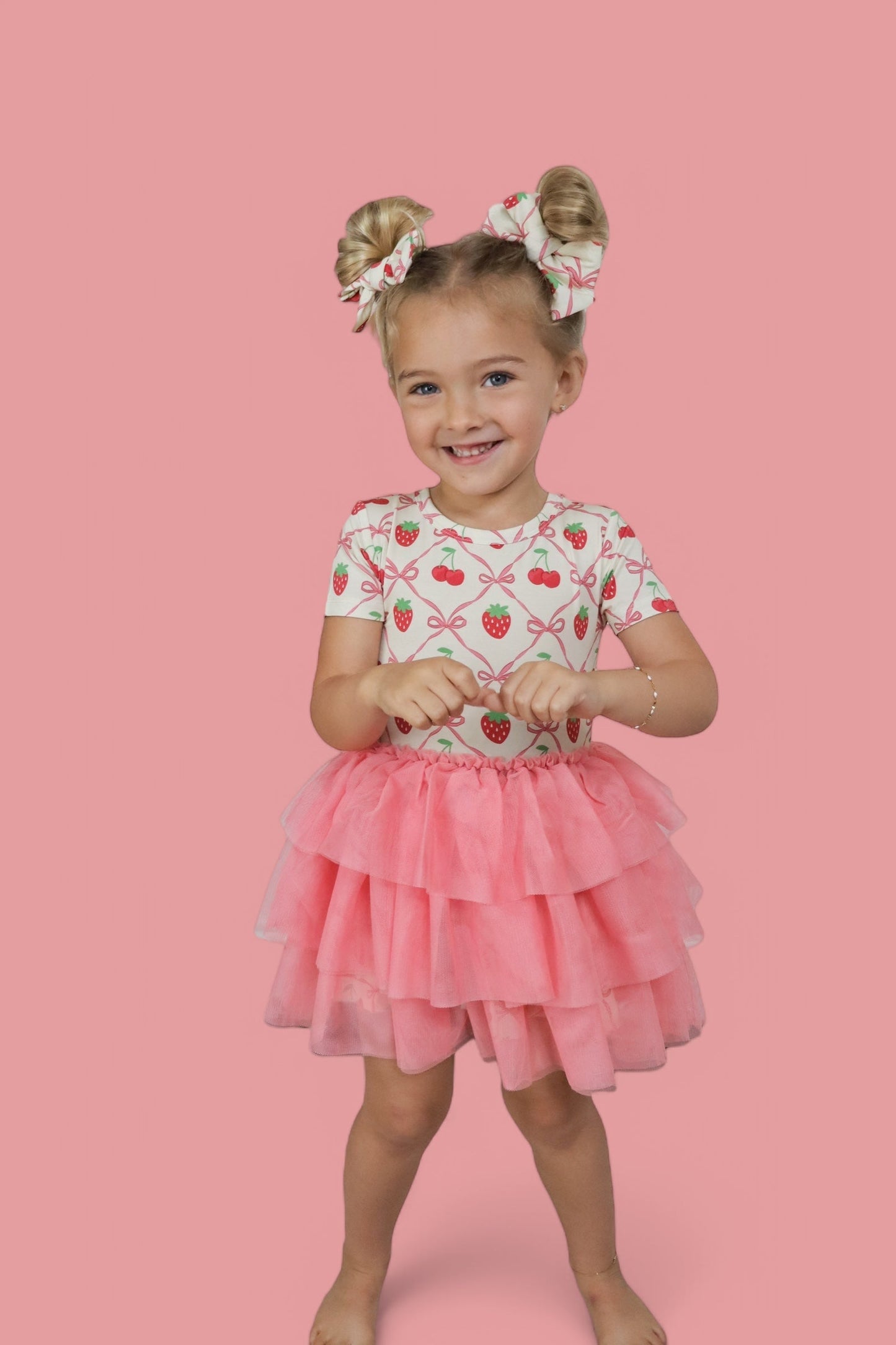 CHERRY BOW BERRY DREAM TUTU DRESS