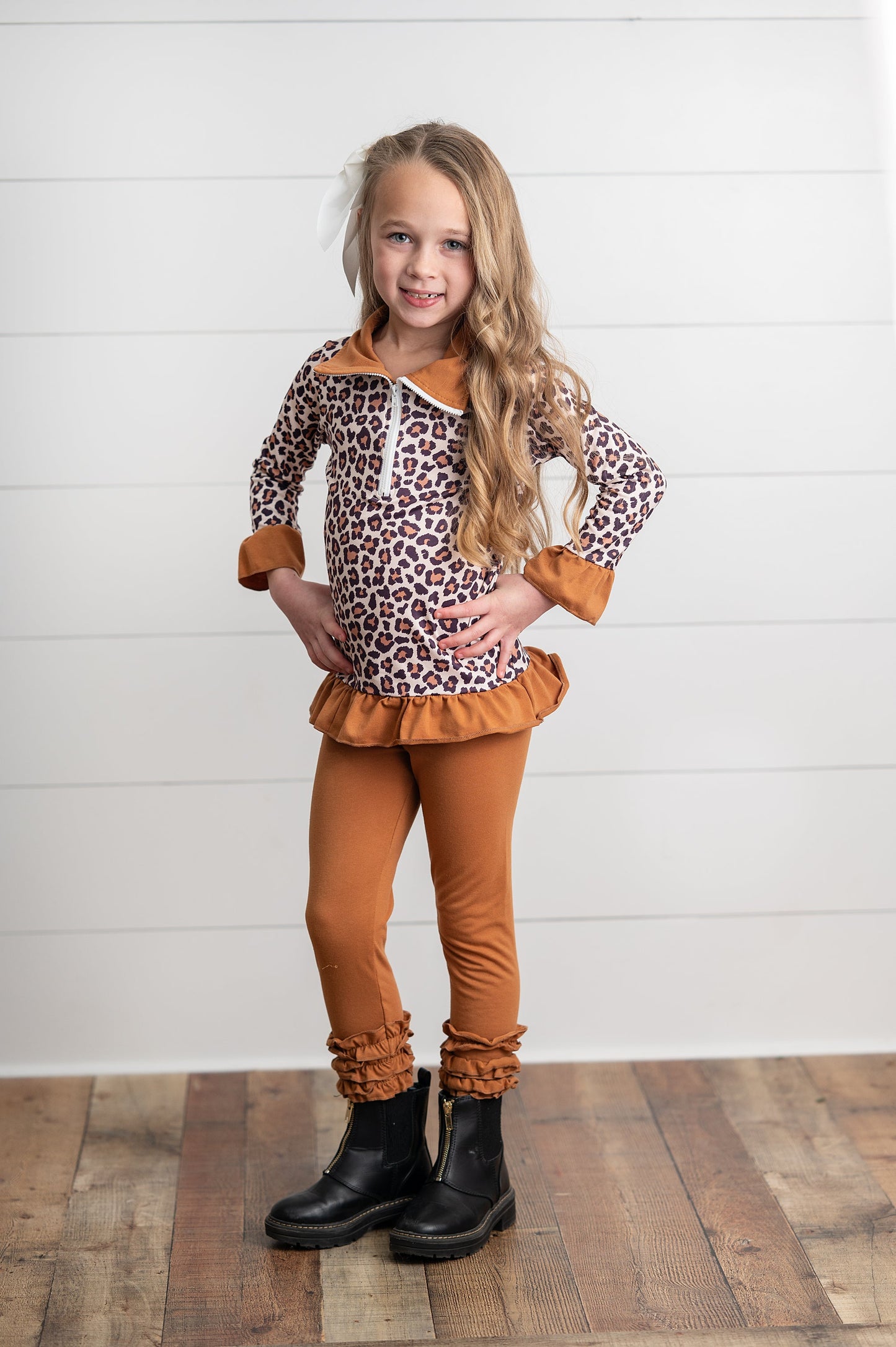 Leopard Zip Carmel Pant Set