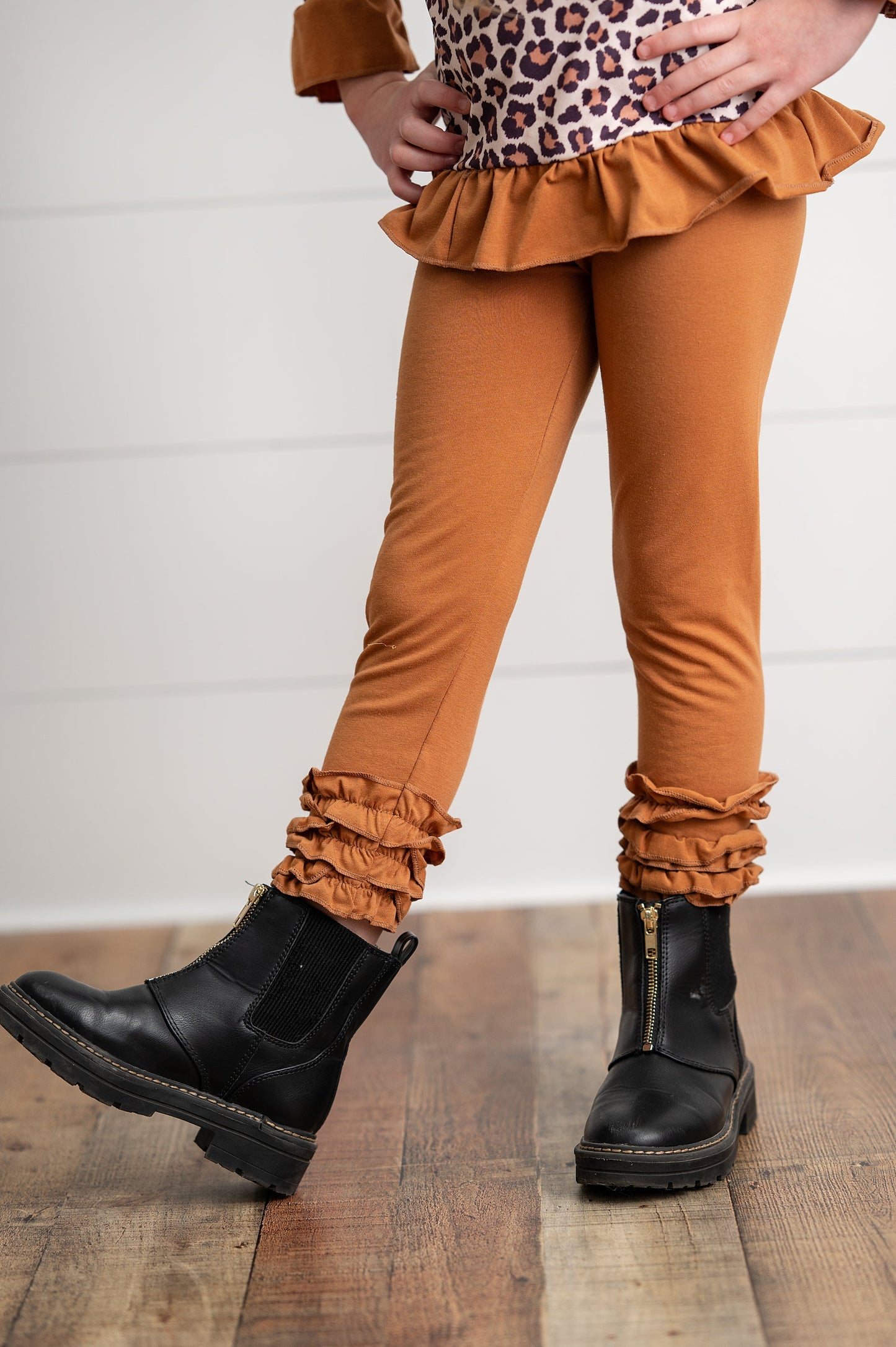 Leopard Zip Carmel Pant Set