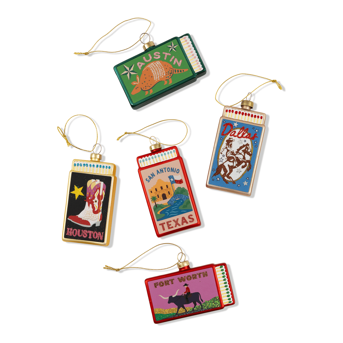 Matchbook Ornament - Dallas