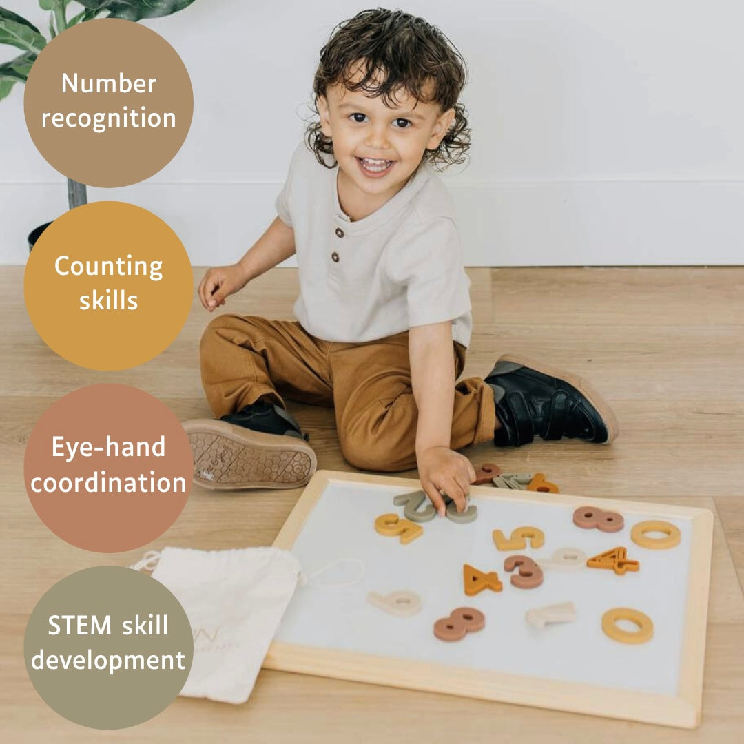 Silicone Magnetic Numbers 20 Piece Playset