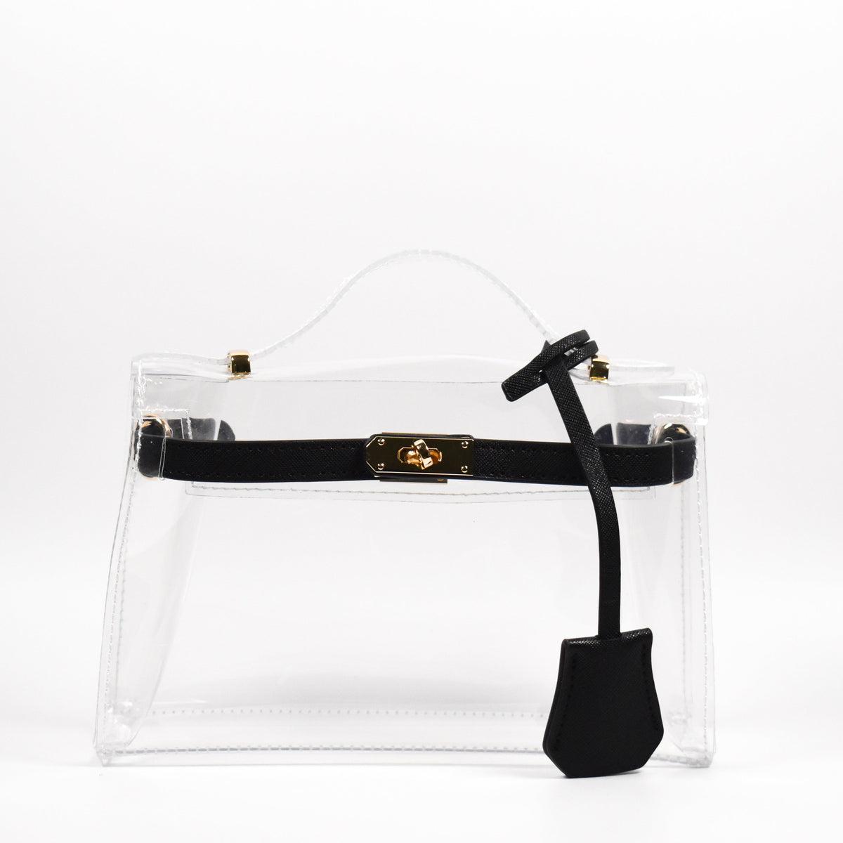 The Mini Andrea Clear Top Handle Bag