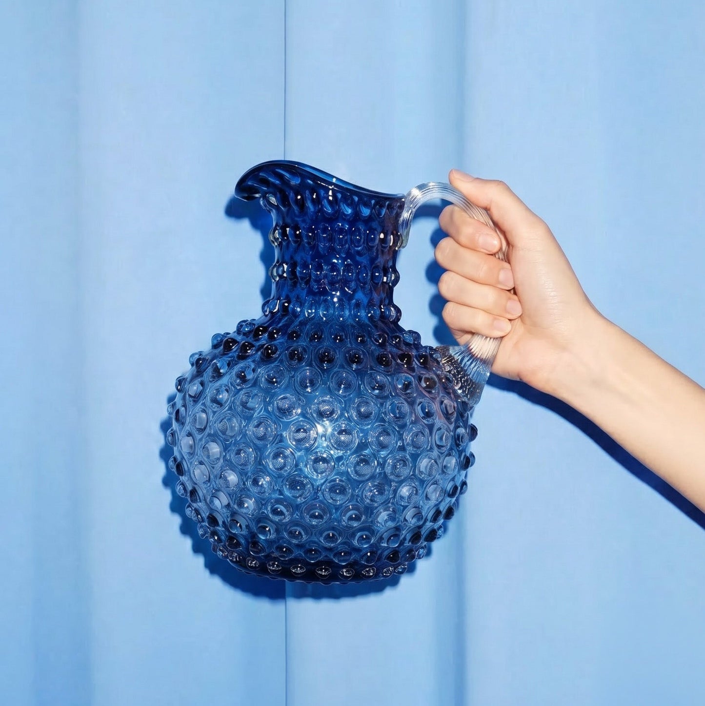Hobnail Jug - Large - Atlantic Blue