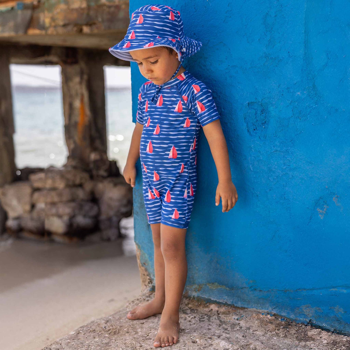Sailboat Rock Reversible Bucket Hat