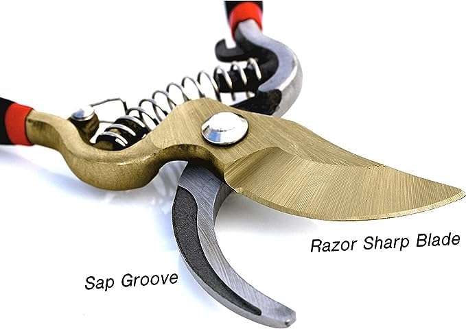 Titanium Bypass Garden Pruner Clippers